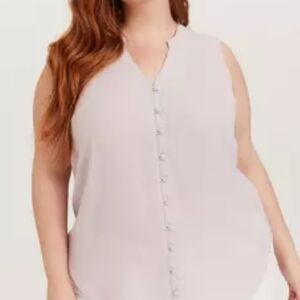 Torrid Soft Blue Sleeveless Blouse
